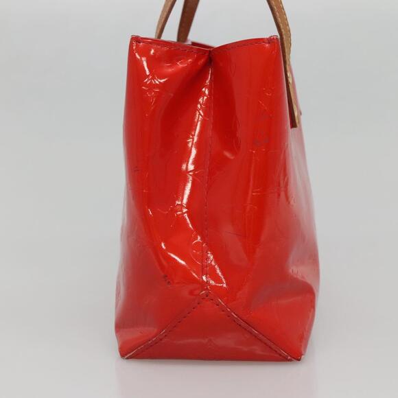LOUIS VUITTON Monogram Vernis Reade PM Hand Bag Red Rouge M91088 - Picture 5 of 12